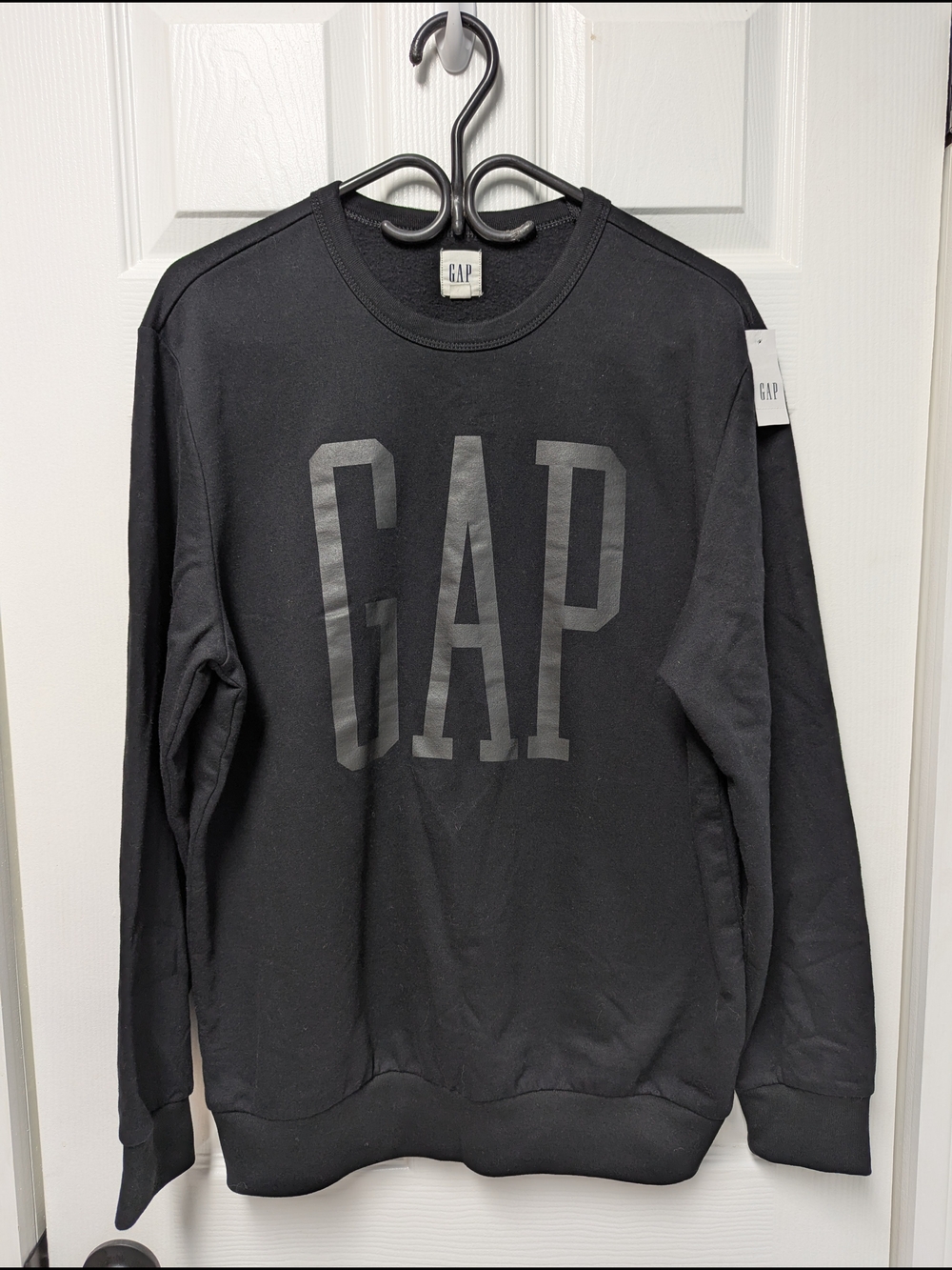 GAP Black Logo Crewneck Sweatshirt